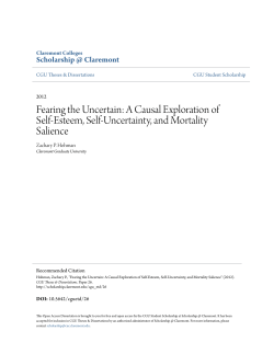 Fearing the Uncertain: A Causal Exploration of Self