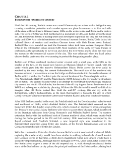 CHAPTER 1 Until the 19th century, Berlin`s center was a small