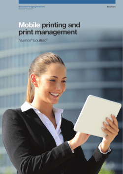Mobile Print Options brochure