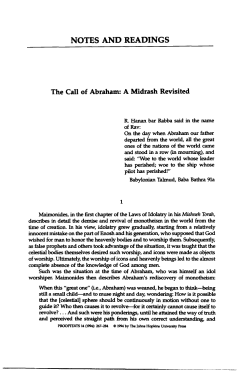 Mandel, Paul. `The call of Abraham: a Midrash revisited`