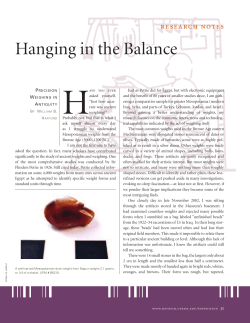 Hanging in the Balance