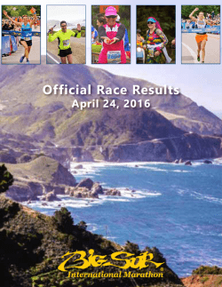 Official Race Results