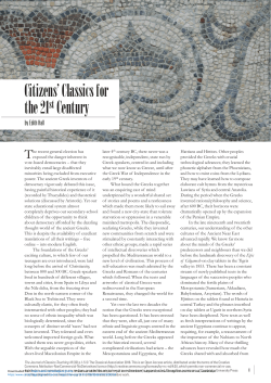 Citizens` Classics for the 21st Century
