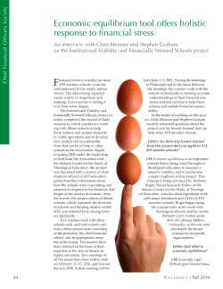 Economic equilibrium tool offers holistic response to financial stress