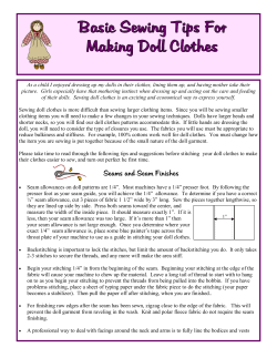 Sewing Doll Clothes