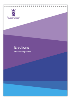 Elections - Scottish Parliament