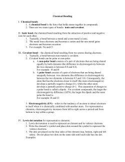 Chemical Bonding