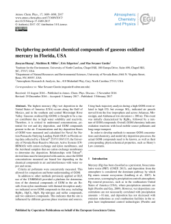 Deciphering potential chemical compounds of gaseous oxidized