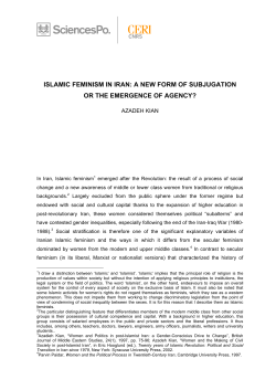 Islamic feminism in iran