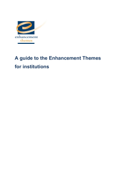 A guide to the Enhancement Themes for institutions