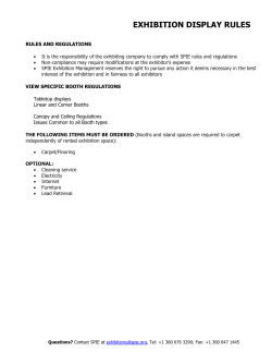 Exhibition Display Rules