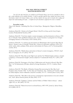 mau mau special subject master reading list
