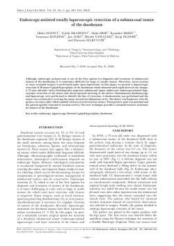 endoscopy-assisted totally laparoscopic resection of a submucosal