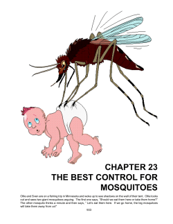 Chapter 23 - The Best Control for Mosquitoes