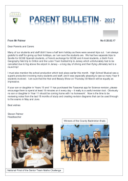 Parent Bulletin February 2017