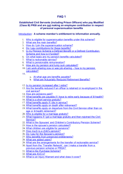Established Civil Servants (including Prison Officers)