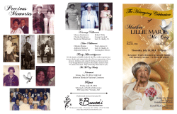 Mother Lillie Marie McCoy Homegoing 2