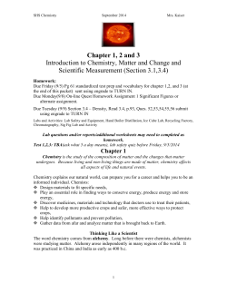 Chapter 1 - Stamford High School