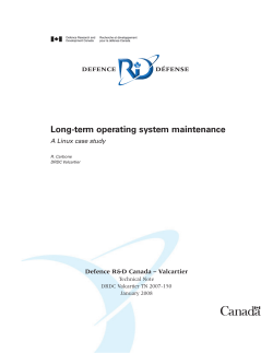 Long-term operating system maintenance