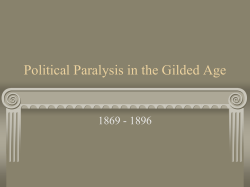 Politics in the Gilded Age