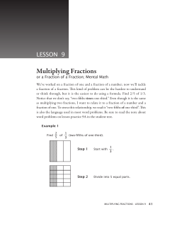 Multiplying Fractions - Math-U-See