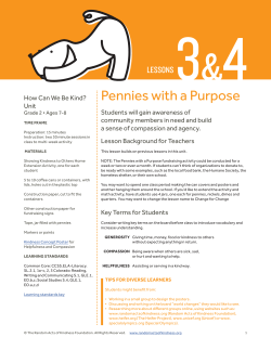 Pennies with a Purpose