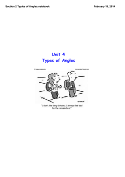 Section 2 Typles of Angles.notebook