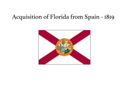 Acquisition of Florida from Spain