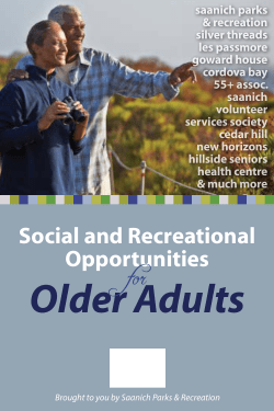 Older Adults - District of Saanich