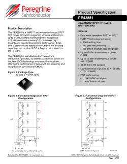 PE42851 - Peregrine Semiconductor