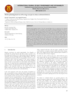 Print this article - International Journal of Built Environment and