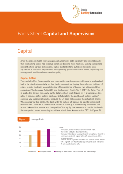 Capital and Supervision