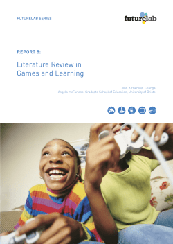 Literature review in games and learning