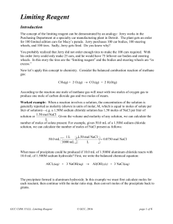 Limiting Reagent