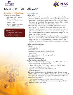 MF3086 What`s Fat All About? - KSRE Bookstore