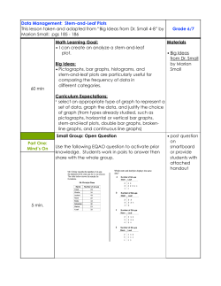 Gr. 6:7- Stem-and-Leaf Plots