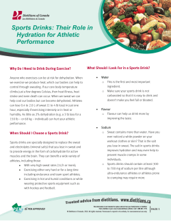 Sports Drinks: Their Role in Hydration for Athletic Performance