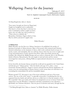 a a a On Being Brought from Africa to America `Twas mercy brought