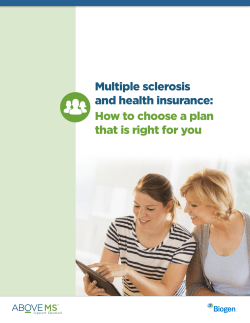 Multiple sclerosis and health insurance: How to choose