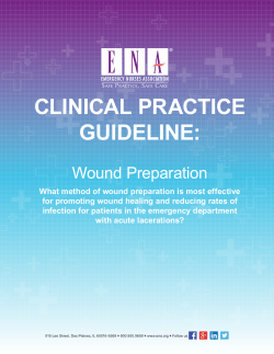 clinical practice guideline - Emergency Nurses Association
