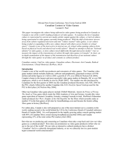 PDF (Paper) - Video Game Audio