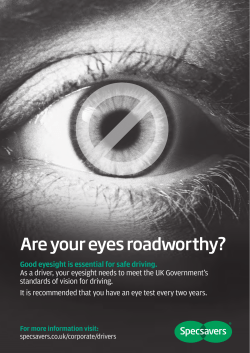 Are your eyes roadworthy?