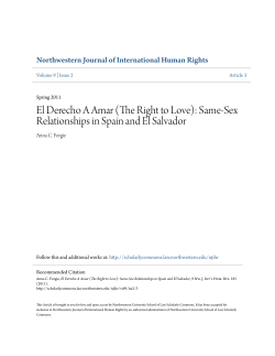El Derecho A Amar (The Right to Love): Same