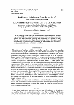 Enrichment, Isolation and Some Properties of Me