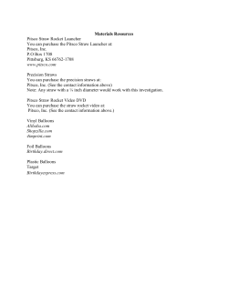 Materials Resources Pitsco Straw Rocket Launcher You can