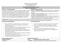Grade 3: World Languages