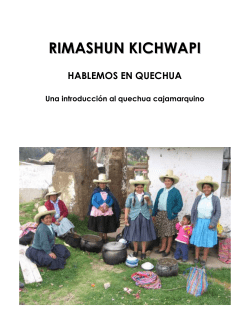 Rimashun kichwapi - Hablemos en quechua