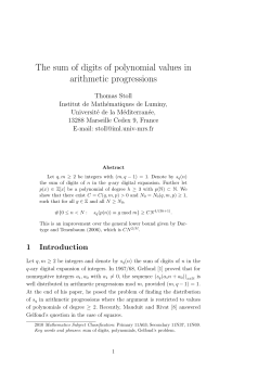 The sum of digits of polynomial values in arithmetic
