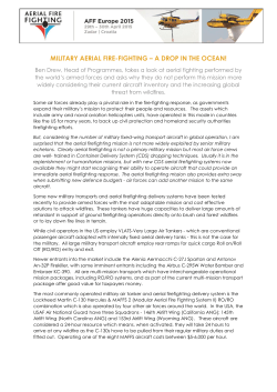 MILITARY AERIAL FIRE-FIGHTING &ndash; A DROP IN THE OCEAN!