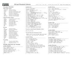 OCaml Standard Library